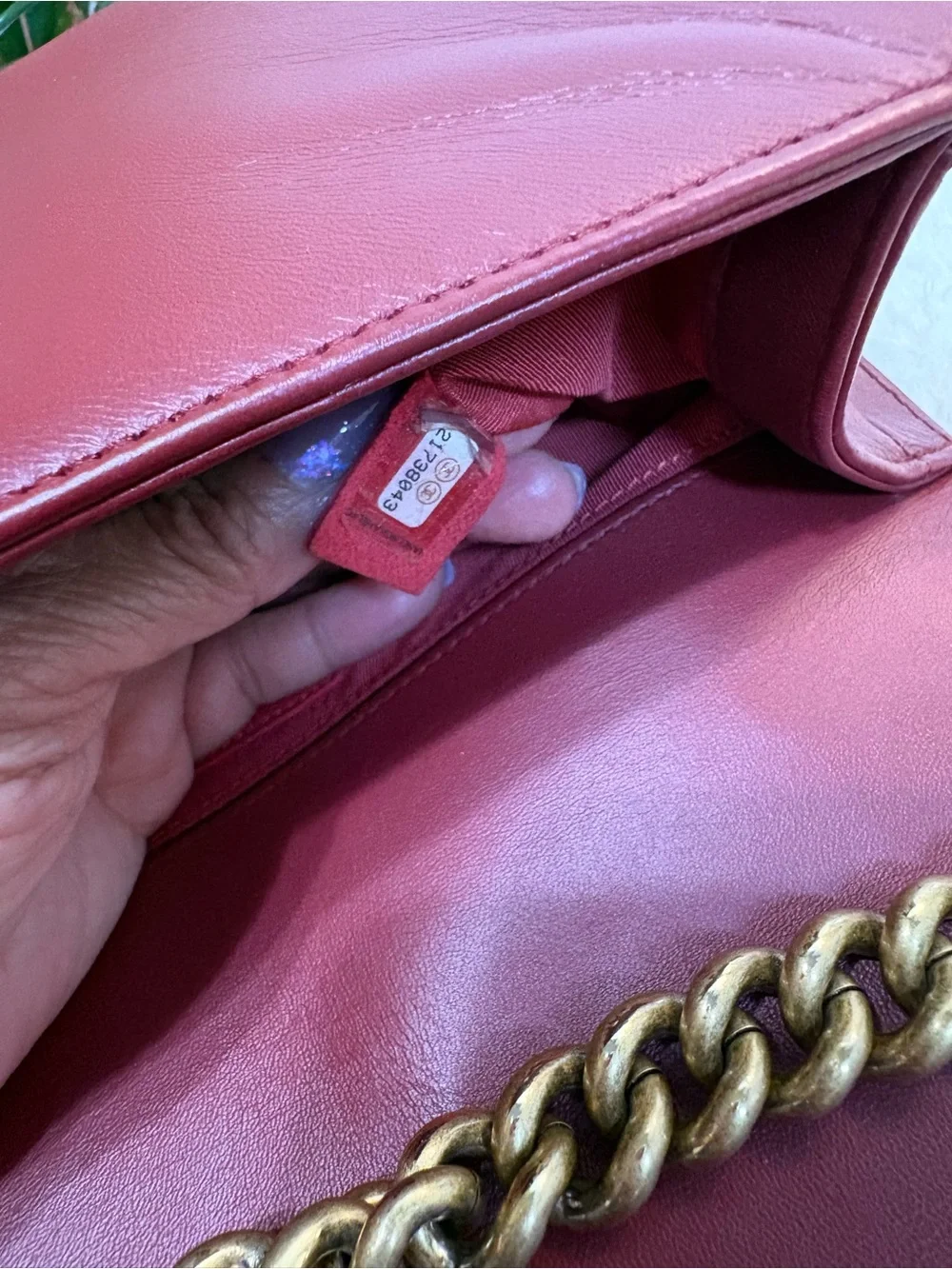 Chanel Boy Burgundy Quilted Lambskin Leather New Medium